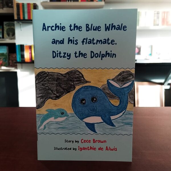 Archie the Blue Whale and his flatmate, Ditzy the Dolphin -