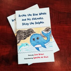 Archie the Blue Whale and his flatmate, Ditzy the Dolphin